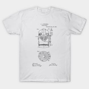 Steam Boiler Vintage Patent Hand Drawing T-Shirt